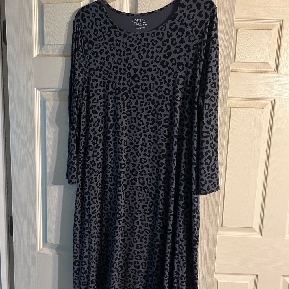 Time and Tru XL blue dress